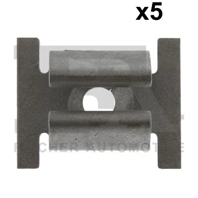 Abbildung von FA1 33 40019.5 Clip, Zier /Schutzleiste Metall FIAT: Doblo II Kasten / Kombi, Ducato III Kastenwagen, Croma Kastenwagen