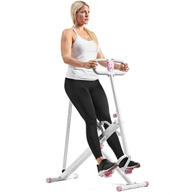 Abbildung von Sunny Health &amp; Fitness Upright Row N Ride™ Trainingsgerät in Pink P2100