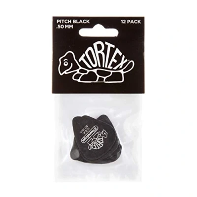 Abbildung von JIM DUNLOP Plektrum Tortex Pitch Black 0,50mm 72 Stück