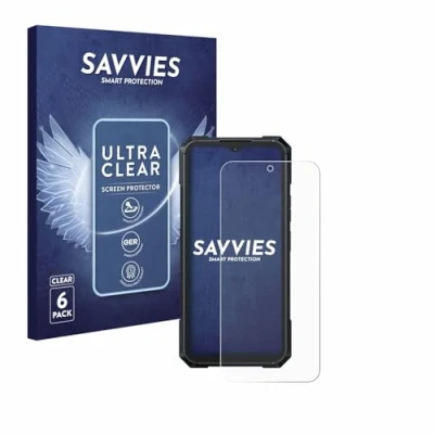 Abbildung von Savvies 6 Stück Schutzfolie für Cubot KingKong X Displayschutz Folie Ultra Transparent