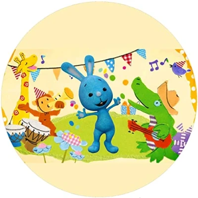 Abbildung von Fondant Tortenaufleger Tortenbild Geburtstag kompatibel mit KIKANINCHEN K 4