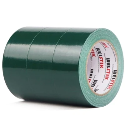 Abbildung von WELSTIK Professionelles Klebeband, 48 mm x 27 m, wasserdicht, für Reparaturen, Heimwerker, Handwerk, Innen und Außenbereich, Dunkelgrün, 3 Stück