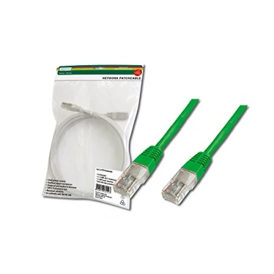 Abbildung von DIGITUS LAN Kabel Cat 5e 2m RJ45 Netzwerkkabel U/UTP Ungeschirmt Kompatibel zu 6 &amp; 5 Grün
