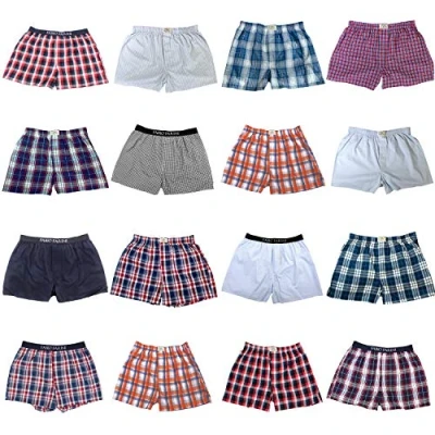 Abbildung von Fabio Farini Webboxer Herren Unterhosen Männer Boxershorts (12 St) bequeme, weite Passform, zufällig ausgewählte Farben