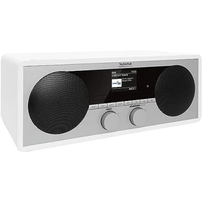 Abbildung von TechniSat DIGITRADIO 451 CD IR Digital , Internetradio mit Player (DAB+, UKW, Stereo, AUXin, Bluetooth Audiostreaming, Spotify, USB Ladefunktion und MP3 Wiedergabe, WLAN, 2 x 15 Watt) weiß