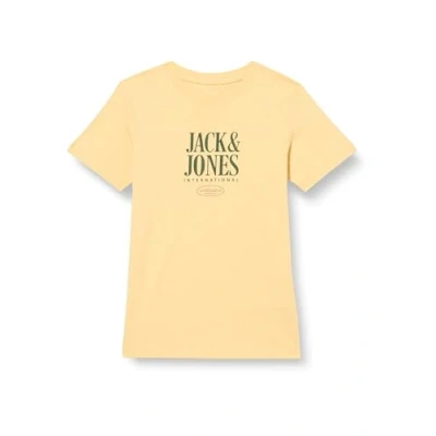 Abbildung von JACK&amp;JONES Jungen JORLUCCA FASTRUNNER1 Tee SS Crew JNR T Shirt, Italian Straw, 152 cm