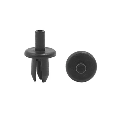 Abbildung von sourcing map 10Stk. Befestigung Clips 8mm Loch 16mm Kopf Kunststoffnieten Plastik Nieten für Auto Schwarz