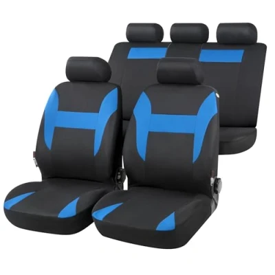Abbildung von WALSER Nampa 13423 Sitzschonbezug blau/schwarz Polyester vorne und hinten SKODA: Octavia 2 Combi, DACIA: Sandero I, MITSUBISHI: Lancer 8 Schrägheck