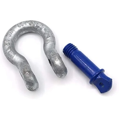 Abbildung von Schäkel geschweift HA2 Stahl hochfest verzinkt mit Augschraube/Schraubbolzen 1t 2t 3,25t 4,75t 6,5t 8,5t CE (Größe wählbar) Cargo Drechsler/Slackline Hardware Unite (2 Tonnen)