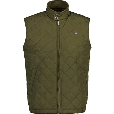 Abbildung von GANT Quilted Windcheater VEST Weste, Herren, Größe: XXL, Juniper green
