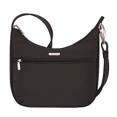 Abbildung von Travelon Essential Hobo Tasche mit Diebstahlschutz, klein, Schwarz (Schwarz) 43486 500