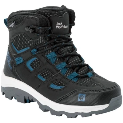 Abbildung von Jack Wolfskin VOJO Texapore MID Unisex Hikingschuh für Kinder, Größe: 34, Schwarz Textil/synthetik