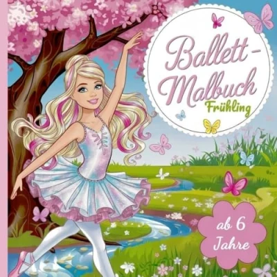 Abbildung von Ballett Malbuch Frühling für Kinder ab 6 Jahre