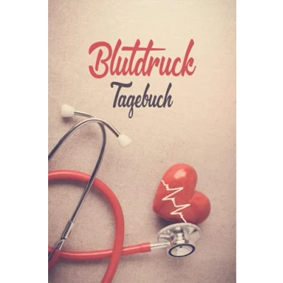 Abbildung von blutdruck Tagebuch: A5 heft / Logbuch für die tägliche Messung des Blutdrucks und Puls. Tagebuch einfache Dokumentation von Bluthochdruck bzw. Hypotonie.