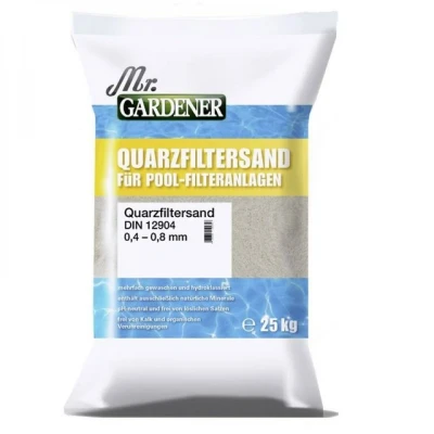 Abbildung von Mr. Gardener Pool Quarzfiltersand 25 kg 0,4 0,8 mm Quarzsand