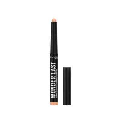 Abbildung von Rimmel London, Wonder&#039;Last 009 Velvet Vanilla Lidschattenstift, lebendige und wirkende Farbe, einfach aufzutragen, angenehme Textur, ultra cremige Formel, vegane 1,64 g