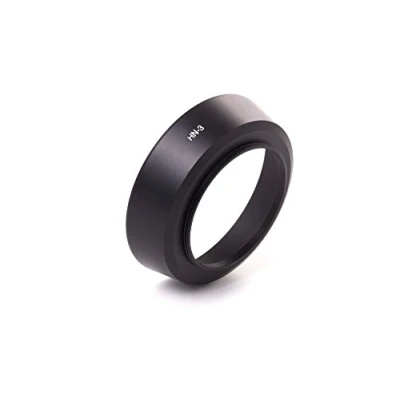 Abbildung von vhbw Gegenlichtblende kompatibel mit Nikon Nikkor AF 35mm f/2 D 52mm Objektiv Schwarz, Metall, Rund