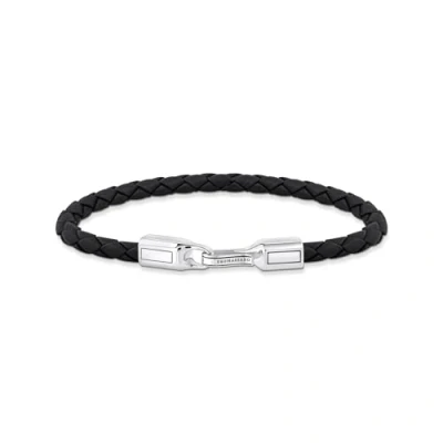 Abbildung von Thomas Sabo A2149 682 11 Unisex Lederarmband Schwarz Silber