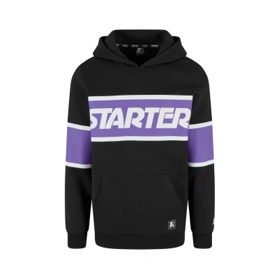 Abbildung von Starter Kapuzenpullover, Herren, Größe: Large, Black purple