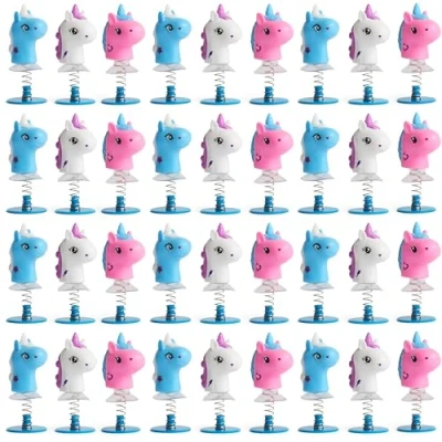 Abbildung von THE TWIDDLERS 36 Einhorn Springende Spielzeug für Kinder, 6cm Partygeschenke Mädchen, Multipack Party Tütenfüller und Springspielzeuge Geschenk Set, Klassenzimmer Preise