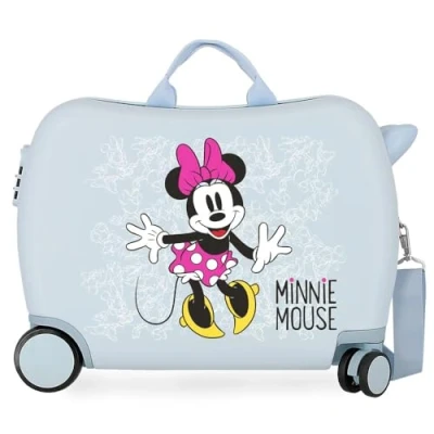 Abbildung von Disney Minnie Enjoy the Day Kinder Koffer Blau 50x38x20 cms Hartschalen ABS Kombinationsschloss 34L 2,1Kgs 4 Räder Handgepäck