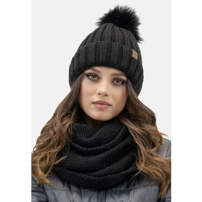 Abbildung von Vivisence LOOP SET Schlauchschal, Damen, Größe: One Size, Black