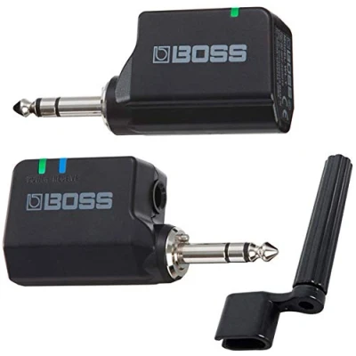 Abbildung von Boss WL 20 Wireless Funk System für Gitarre + keepdrum universal Saitenkurbel