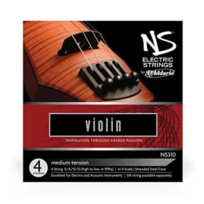 Abbildung von D&#039;Addario NS310 Elektrik Violinen Saitensatz mehrfach verdrillter Stahlkern Medium