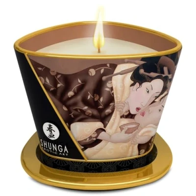 Abbildung von Shunga E25762 Massagekerze Excitation, Schokolade 9045094 Grün 170 ml (1er Pack)