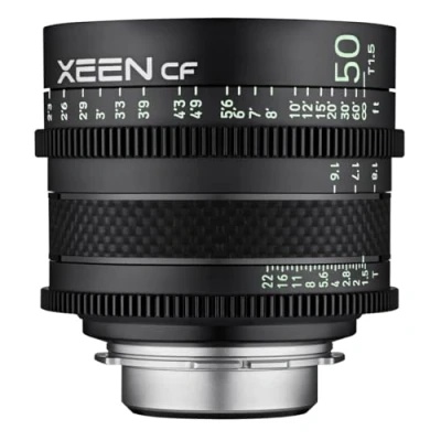 Abbildung von XEEN CF Cinema 50mm T1,5 PL Vollformat professionelles Cine Objektiv Carbon Linsenzylinder extrem kompakt