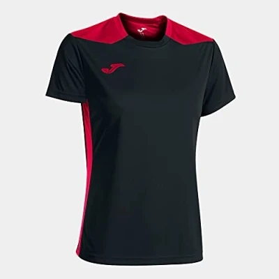 Abbildung von Joma Championship VI Kurzarm T Shirt Schwarz Rot, 901265.106.L