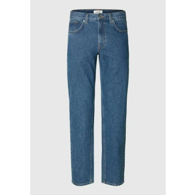 Abbildung von Selected Homme Jeans Straight Leg, Herren, Größe: 33x32, Medium blue denim