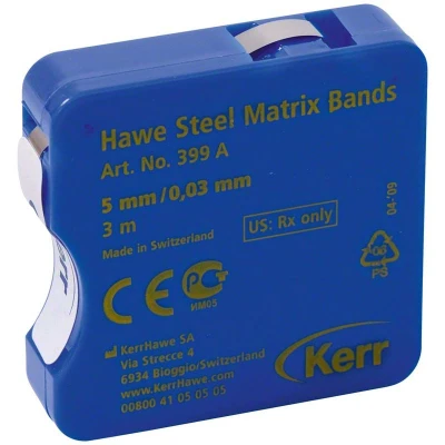 Abbildung von Hawe Stahl Matrizenbänder Breite 5mm, Stärke 0,03 mm 3 m Band