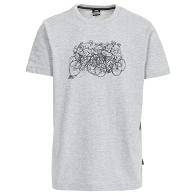 Abbildung von Trespass Herren T shirt Mit Aufdruck Wicky, Grey Marl, XXS, MATOTSM10019_GRMXXS