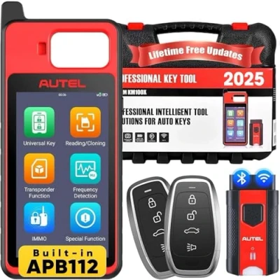 Abbildung von Autel MaxiIM KM100(X), 2024 Lite Ver de IM508 IM608, Génération Clé 60s, Outil Programmation Porte Clés IMMO, Lecture/Écriture/Clonage Puce Transpondeur, Programmeur Immobilisation Clé, 2 IKEY