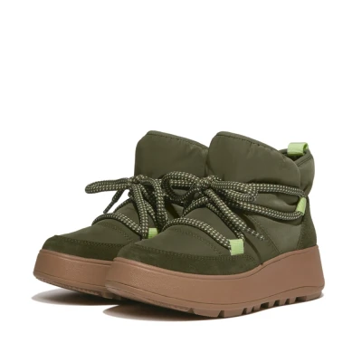 Abbildung von Fitflop Winterboots &quot;F MODE&quot;, Snowboots, Winterstiefel mit modischer Schnürung, schmale Form