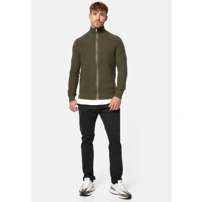 Abbildung von Indicode Jeans Dodson Strickjacke, Herren, Größe: XXL, Army