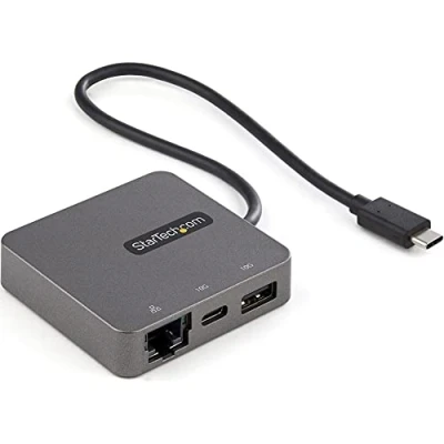 Abbildung von StarTech.com USB C Multiport Adapter mit HDMI und VGA Mac / Windows Chrome Android &amp; A Ports Mobiler (DKT31CHVL)