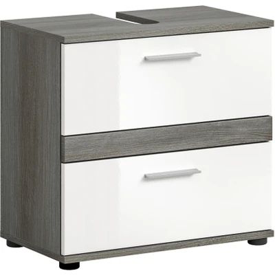Abbildung von welltime Waschbeckenunterschrank &quot;Lucca, Breite 60 cm, 2 Schubkästen&quot;, Badschrank, Bad Möbel, Badezimmer