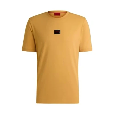 Abbildung von HUGO Diragolino GEL Tshirt basic, Herren, Größe: Large, Gold two