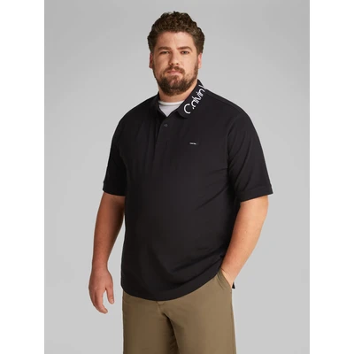 Abbildung von Calvin Klein LOGO Poloshirt, Herren, Größe: 5XL, Black