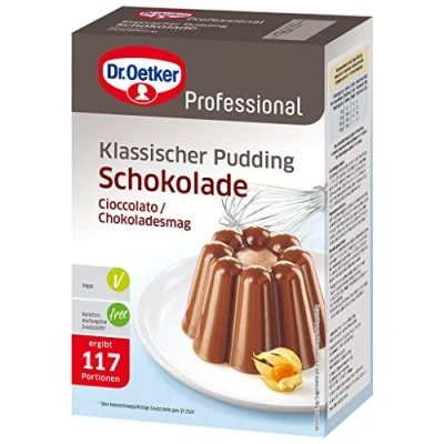 Abbildung von Dr. Oetker Professional Klassischer Pudding Schokolade, Puddingpulver in 0,9 kg Packung