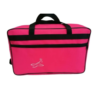 Abbildung von Handgepäck Tasche 55x40x20 cm Leichte &amp; Robuste Bordtasche für Flugzeug, Cabin Bag Ryanair, Lufthansa, Condor, TUIFly Reise Koffer (Rosa)