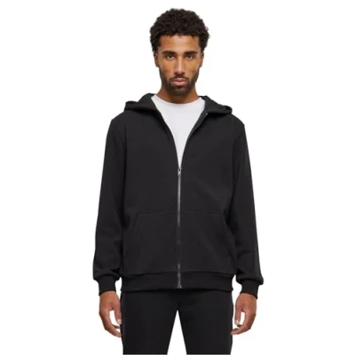 Abbildung von Urban Classics COZY ZIP Sweatjacke, Herren, Größe: Large, Black