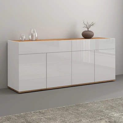 Abbildung von INOSIGN Sideboard &quot;Garda, Kommode, Schrank, Kredenz&quot;, 4 Türen, 2 Schubladen, grifflos Breite 160,1 cm