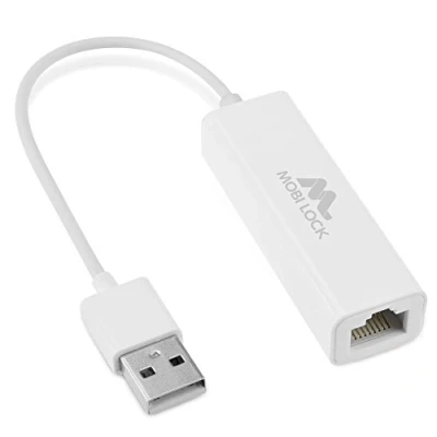 Abbildung von USB Ethernet (LAN) Netzwerkadapter kompatibel mit Laptop und PC, Windows 7 11, Vista, Allen Mac OS X, macOS von Mobi Lock