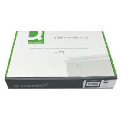 Abbildung von Q Connect Hängemappen im A4 Format mit Tabulatur (50 Stück)
