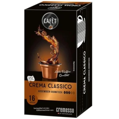 Abbildung von Cafet für Cremesso, Kaffekapseln Crema Classico 16 Stück