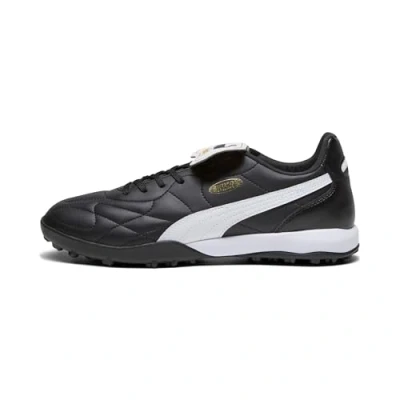 Abbildung von PUMA Unisex King Top Tt Soccer Shoe, Black White Gold, 38.5 EU
