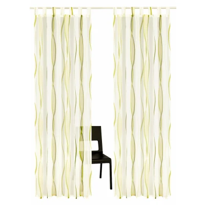 Abbildung von my home Gardine &quot;DIMONA&quot;, (2 St.), 2 er Set, Voile, Polyester, Wellen